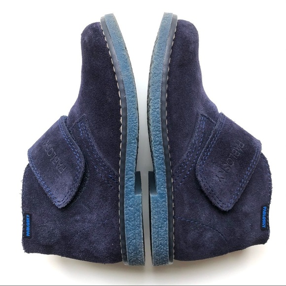 Pablosky Suede Booties Navy Blue Slip On Dress Shoes - Picture 2 of 7
